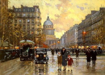 Paris Painting - yxj040fD impressionism Parisian scenes